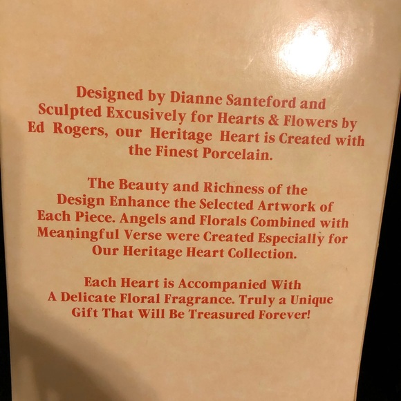 Special Porcelain Heritage Heart “Grandmother”. - Picture 7 of 7